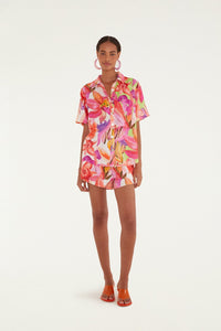 Artsy Flora Off White Chemise - Artsy Flora Off White