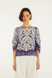 Nina Off White Blouse - Nina Off White