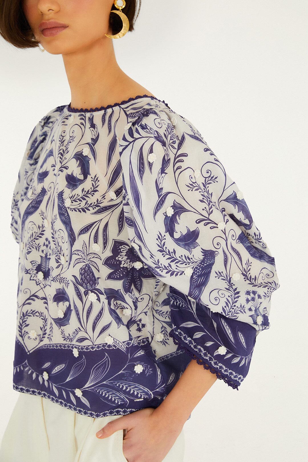 Nina Off White Blouse - Nina Off White