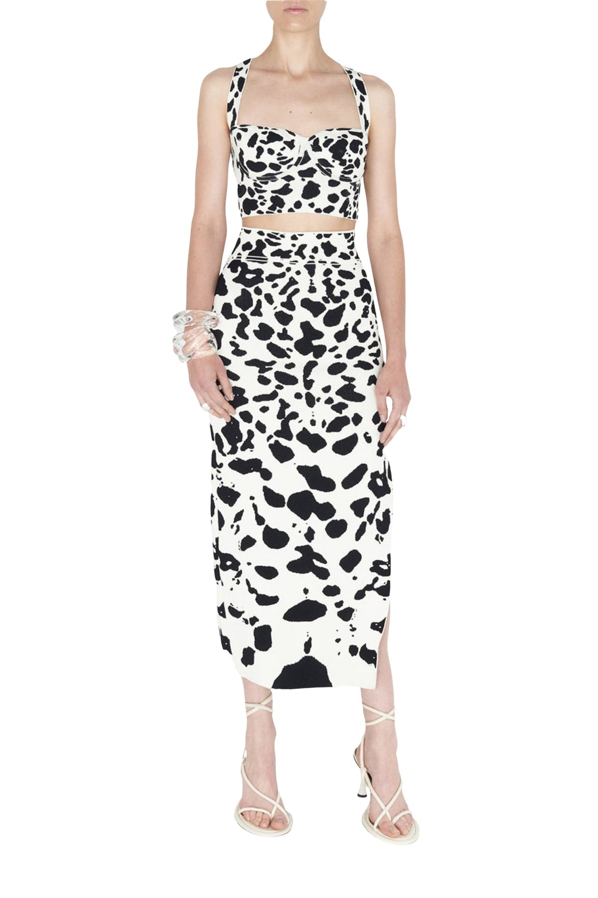 Orchid Top - Black & Ivory
