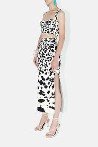 Orchid Top - Black & Ivory