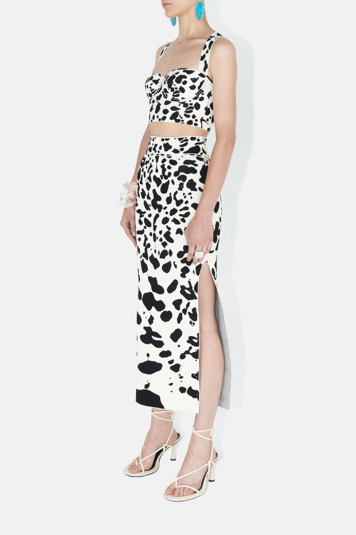 Orchid Top - Black & Ivory