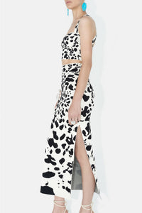 Orchid Top - Black & Ivory