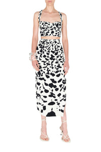 Orchid Skirt - Black & Ivory