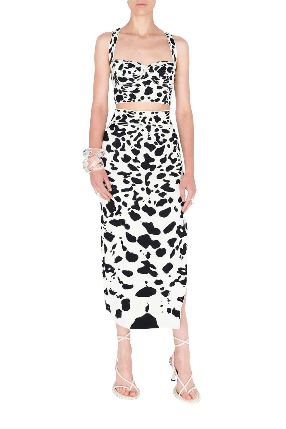 Orchid Skirt - Black & Ivory