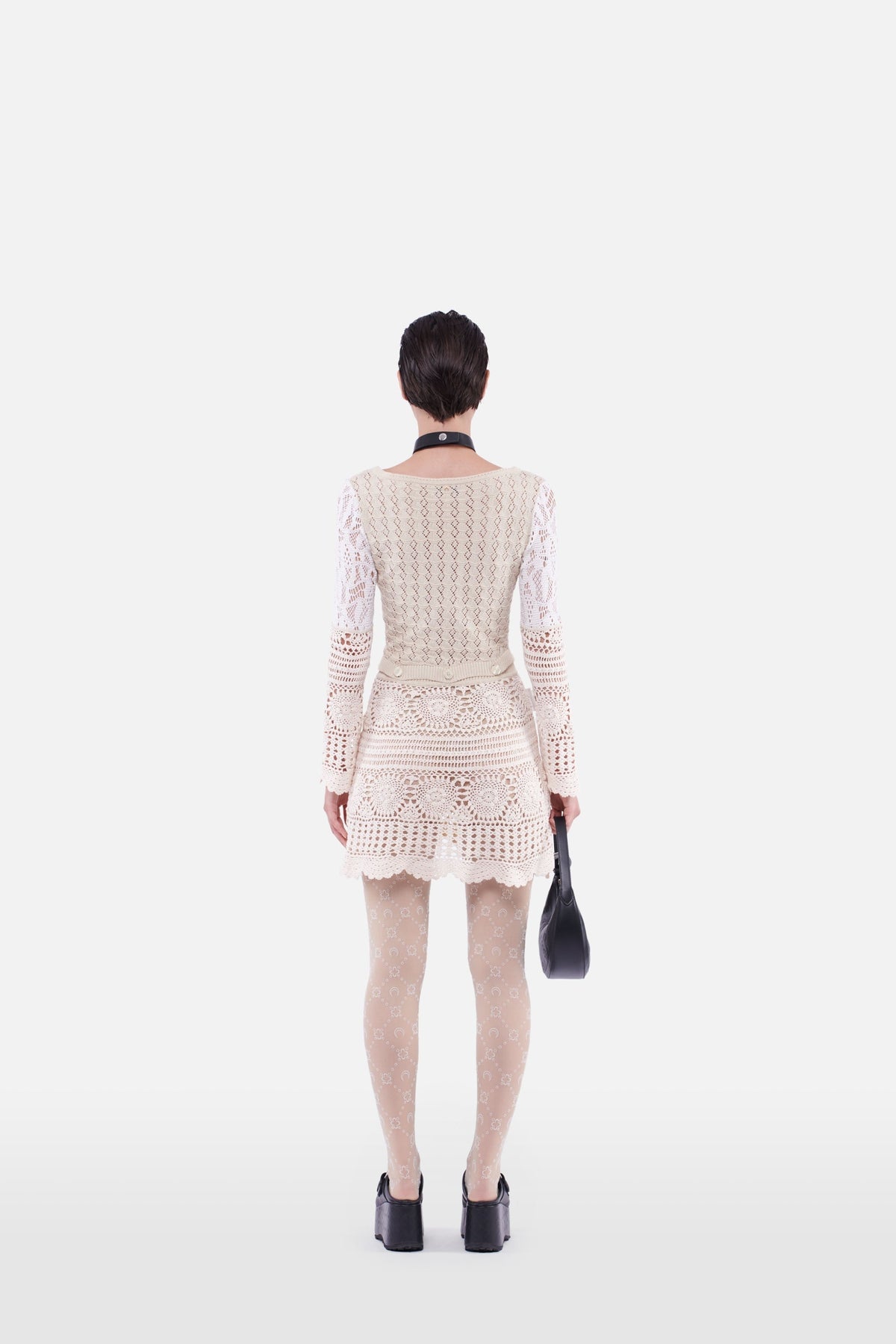 Robe en crochet Upcyclée - Cloud Cream