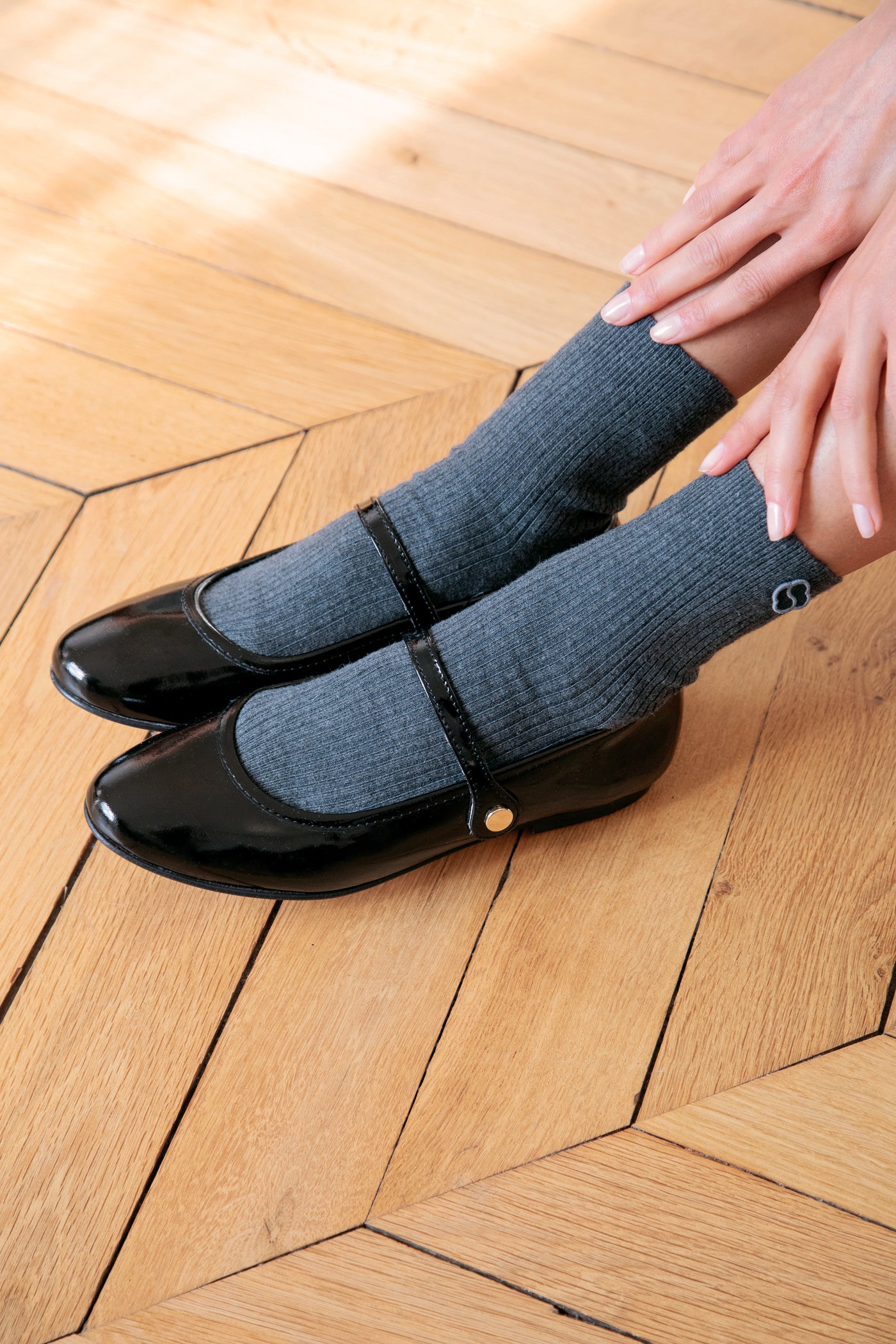 Chaussettes Les Joaquim - Gris Anthracite