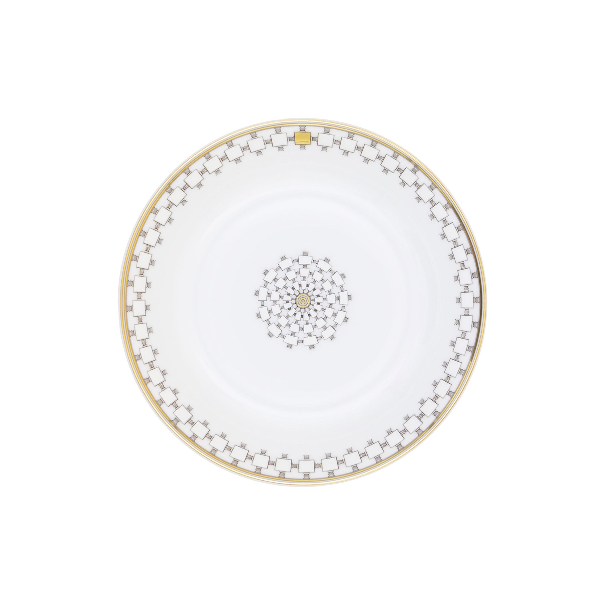 Assiette calotte Home en porcelaine - Or