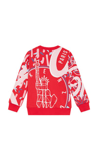 Sweatshirt col rond - Red