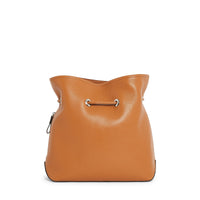 Sacha bucket bag in grained leather - Camel