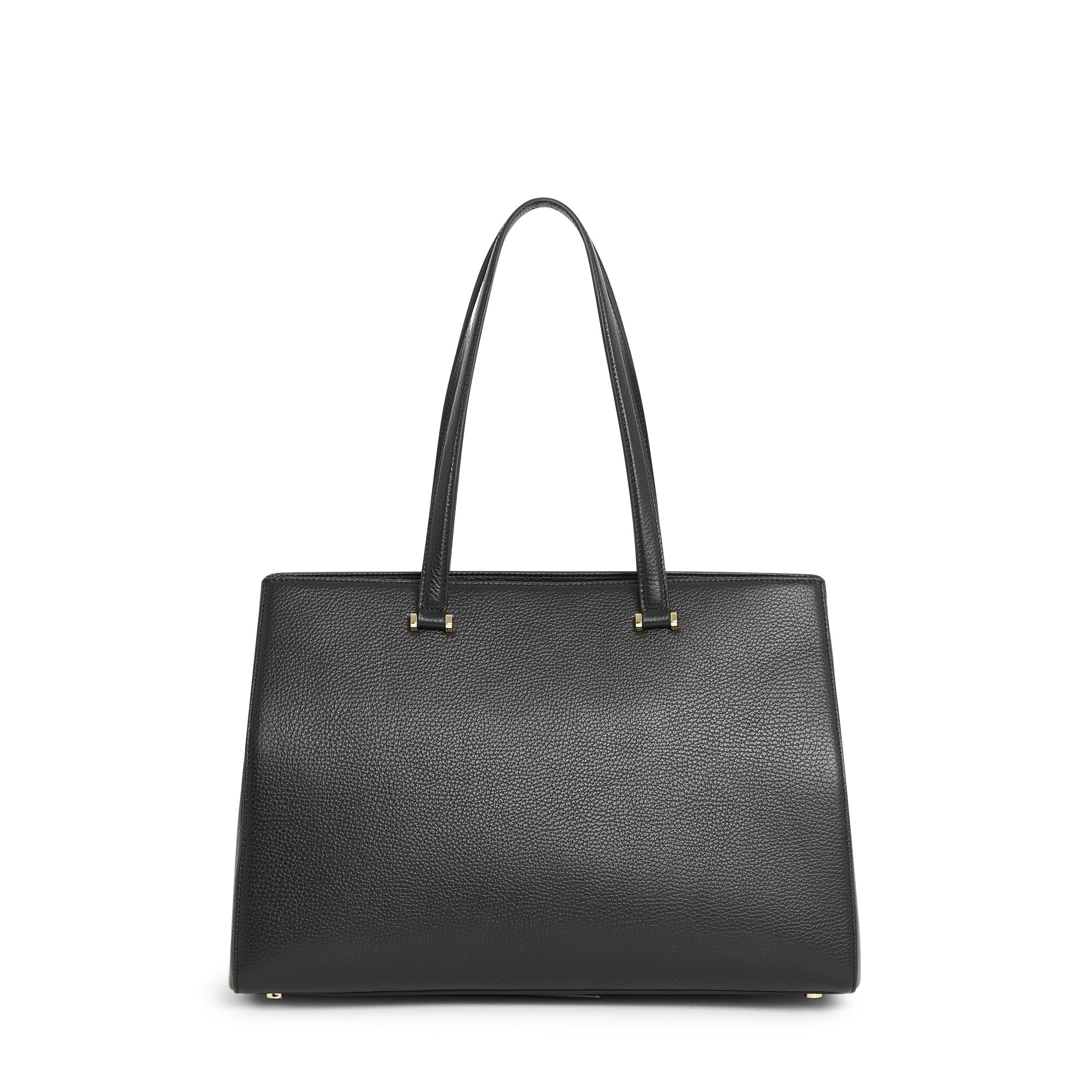 Sac Lettrines caryall en cuir grainé - Noir