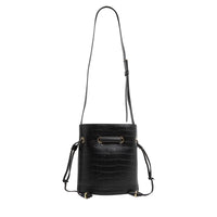Sac seau S Le Huit en cuir - Noir
