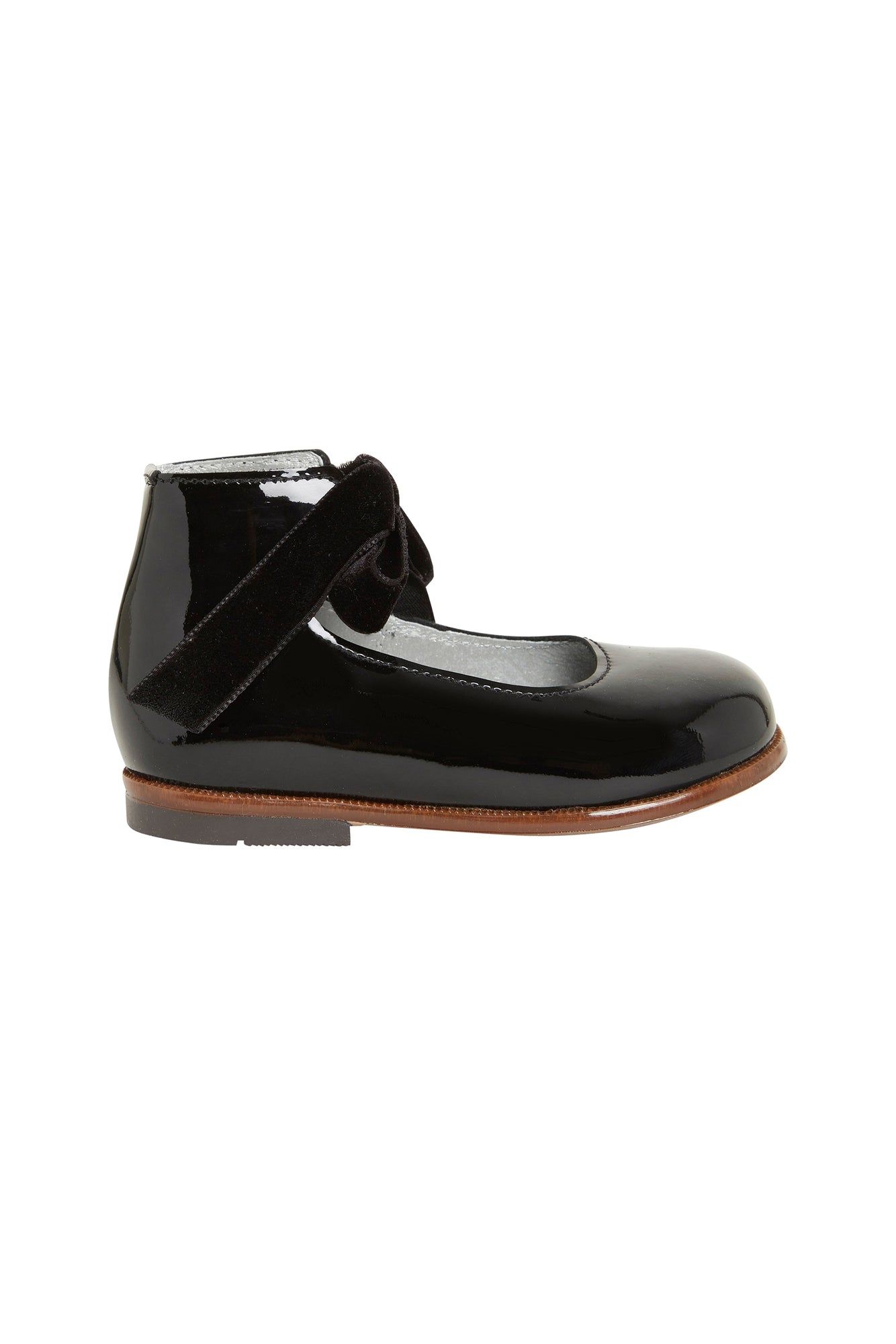 Patent ballerinas with bow - Black