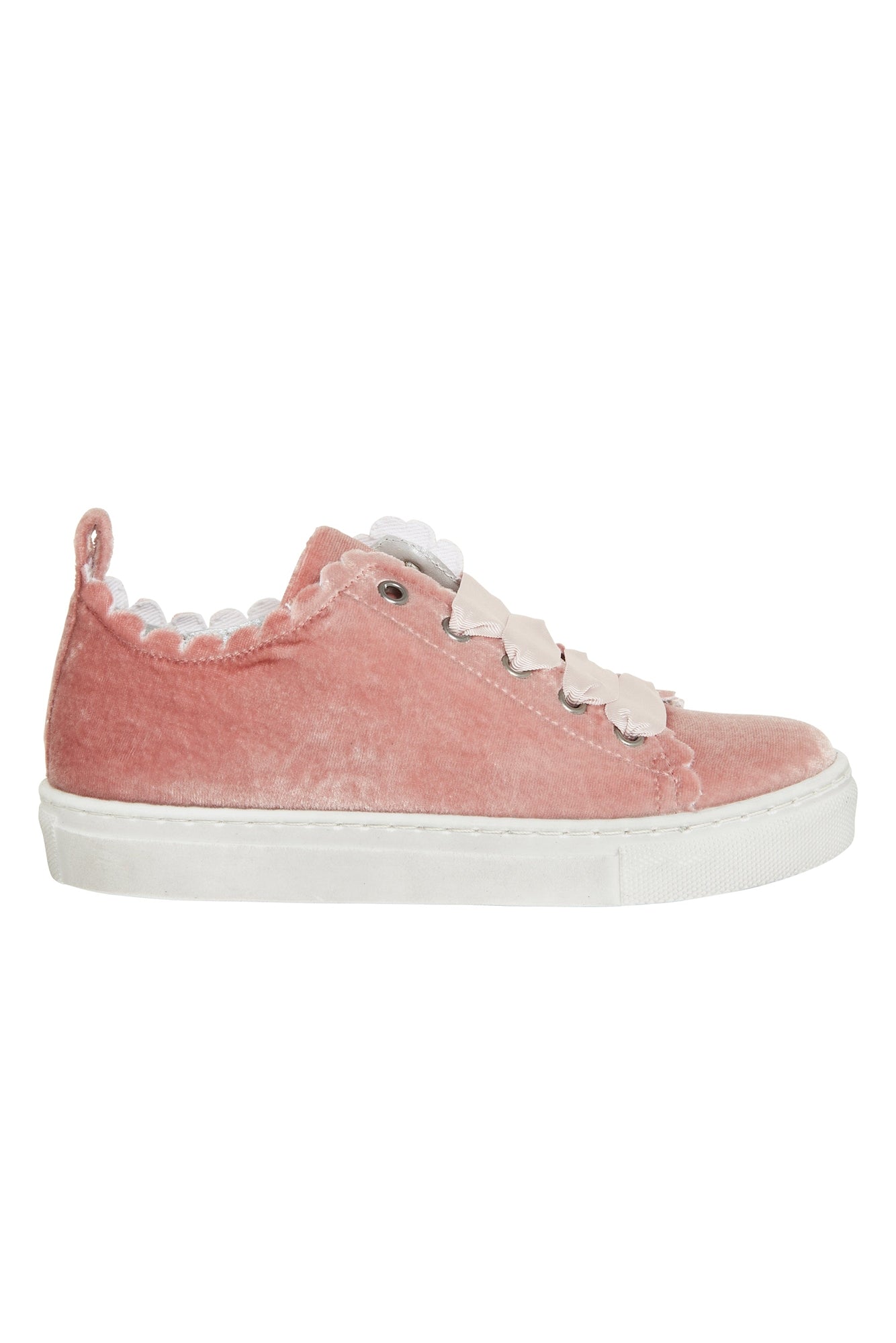 Suede trainers - Pale pink