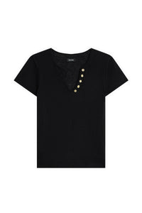 Pull Celsy CP en maille fine en cachemire - Noir