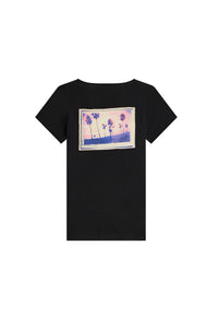 Sunset Tunisian T-shirt - Black