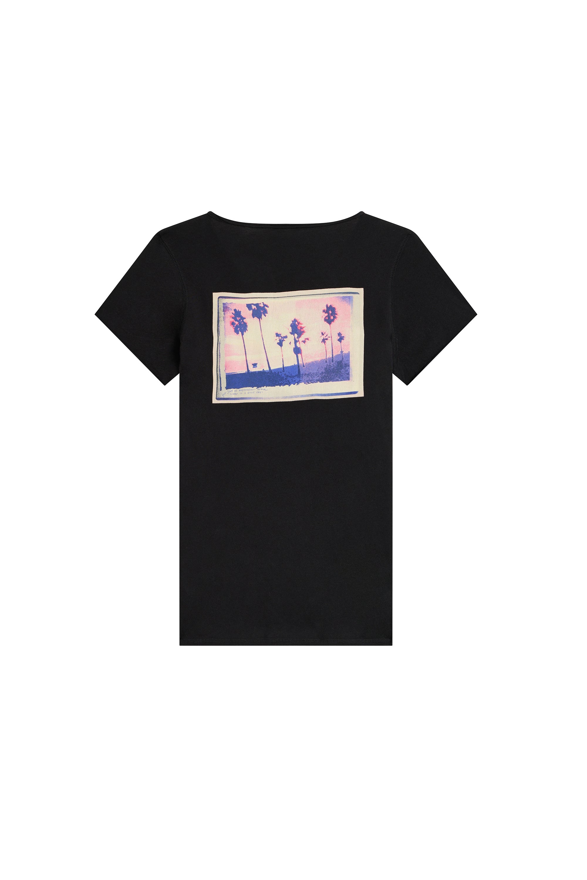 Sunset Tunisian T-shirt - Black