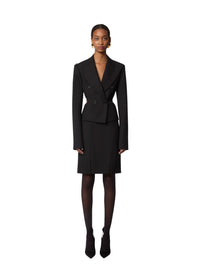 MINI JUPE EN LAINE - Noir