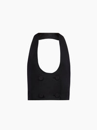 HAUT DOS ARRIÈRE AVEC FOULARD EN SATIN