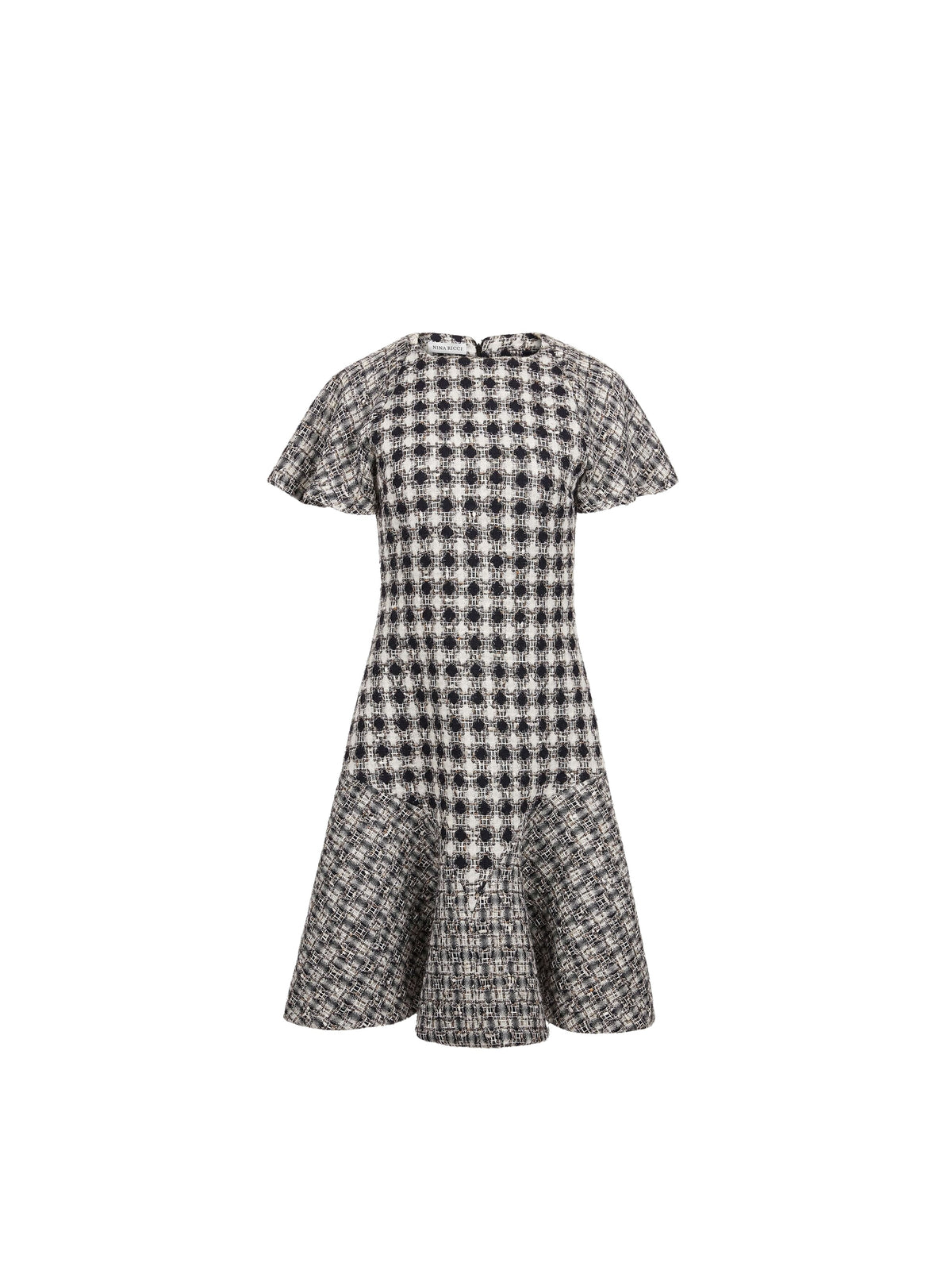 ROBE LONGUE EN VELOURS - Noir Et Blanc