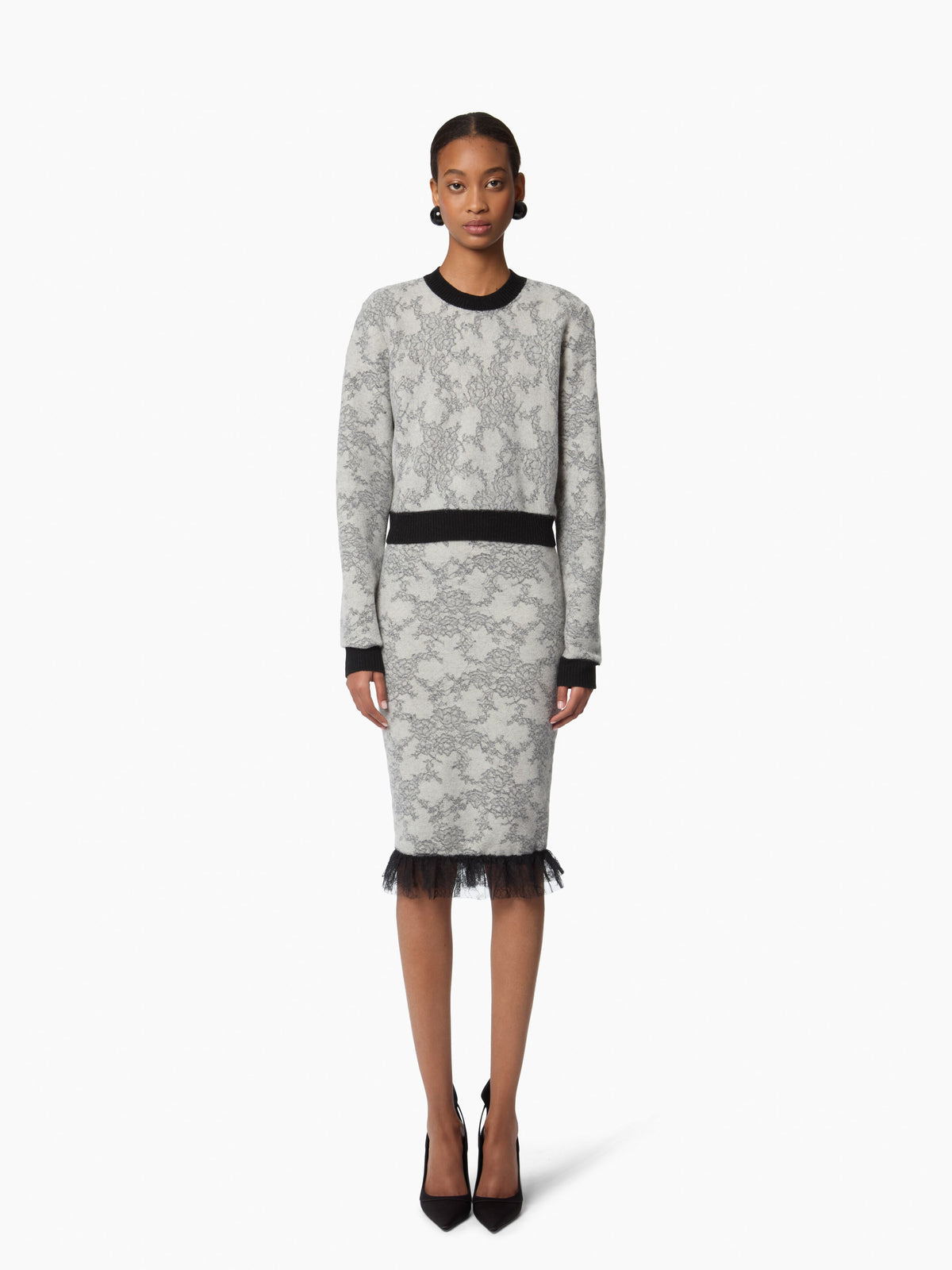 JUPE MIDI EN LAINE
