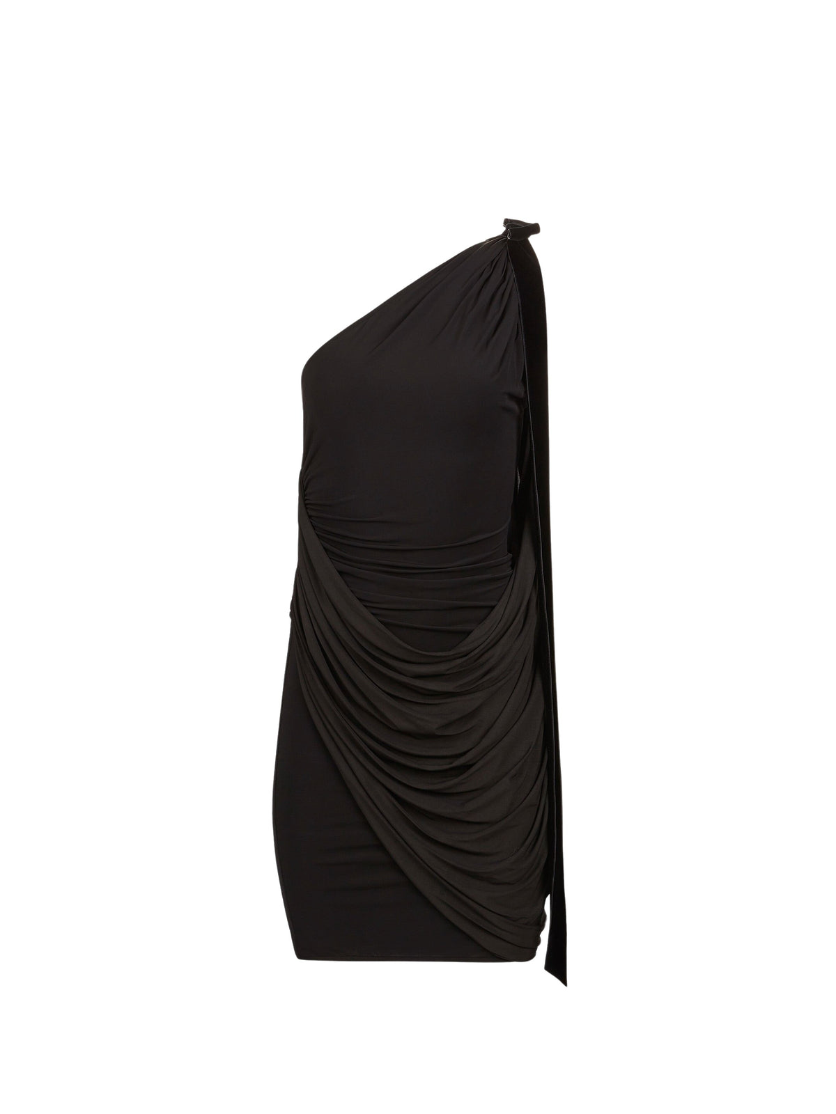 ROBE COURTE ASYMÉTRIQUE - Noir