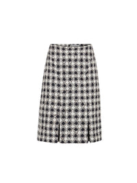 MINI-JUPE EN TWEED - Noir Et Blanc