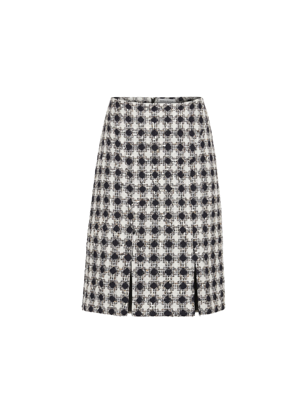 MINI-JUPE EN TWEED - Noir Et Blanc