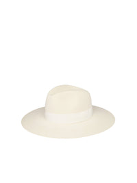CHAPEAU FEDORA EN FEUTRE CRÈME - Crème