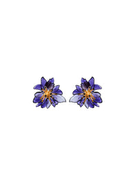 BOUCLES D’OREILLES « PISTIL BLOOM » EN FORME DE FLEUR - Violet