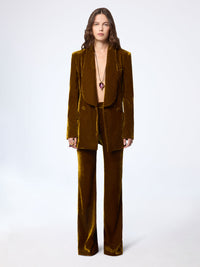 PANTALON ÉVASÉ EN CRÊPE SATIN