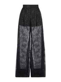 Lace harem trousers - Black