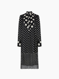 ROBE BUSTIER MINI À POIS