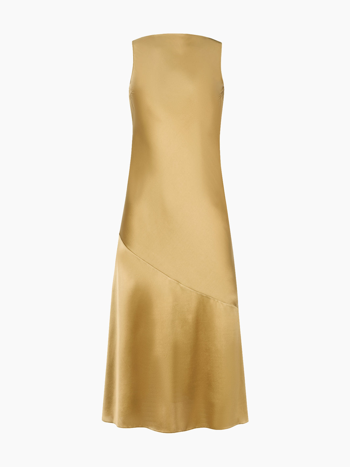 ROBE SIRÈNE DORÉE À DOS NU