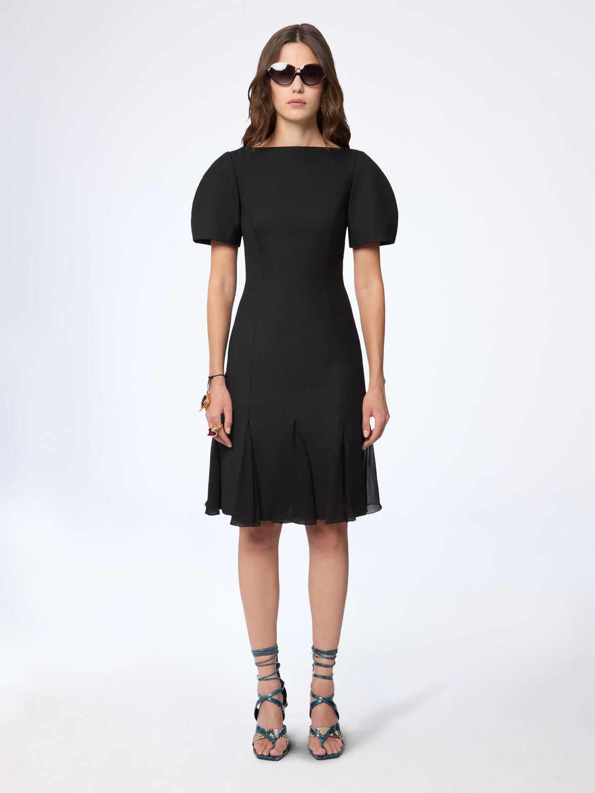 ROBE MIDI ROSE SIRÈNE À DOS NU