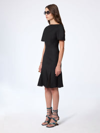 ROBE MIDI ROSE SIRÈNE À DOS NU