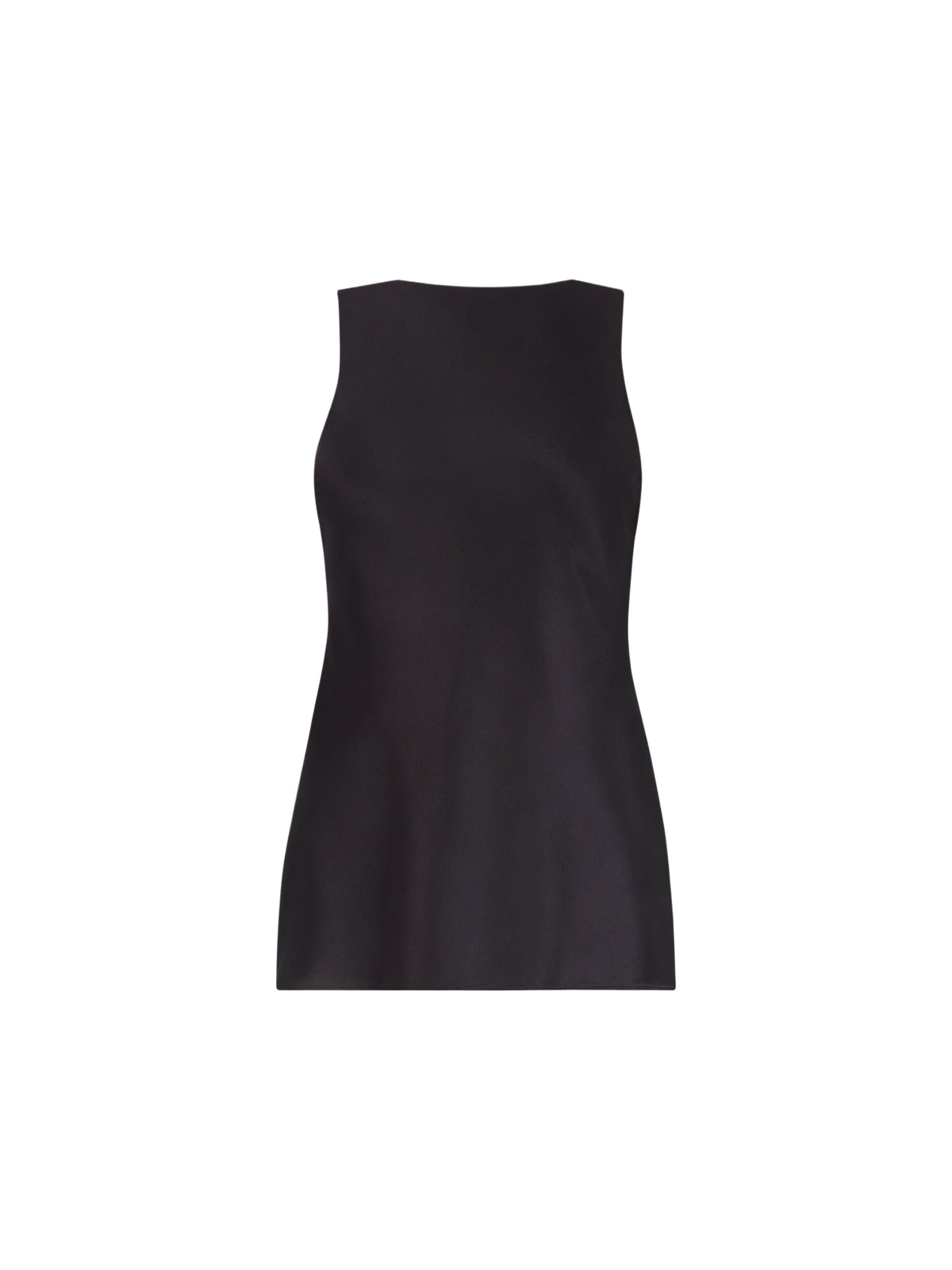 Silk backless blouse - Black