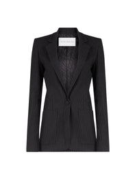 HAUT EN SATIN DE SOIE NOIR À COL EN V - Noir