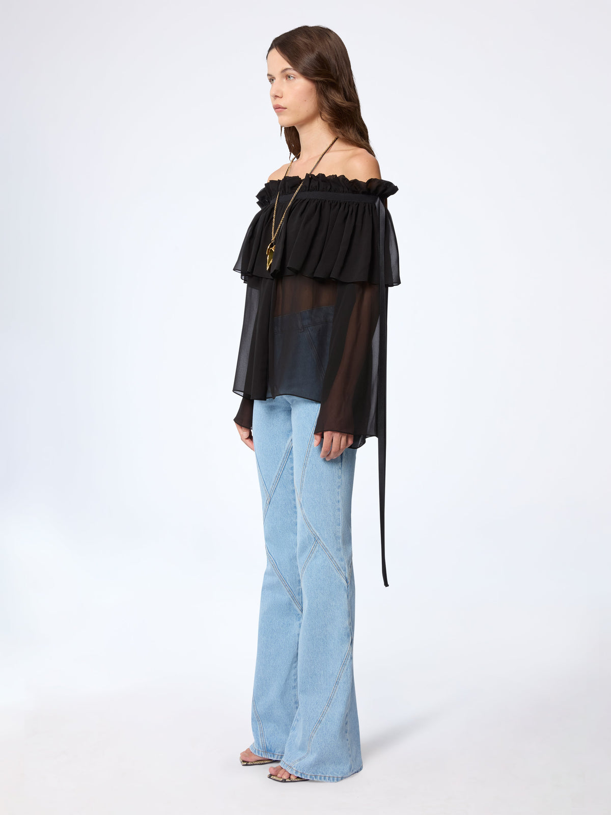 VESTE À POIS BRODÉE