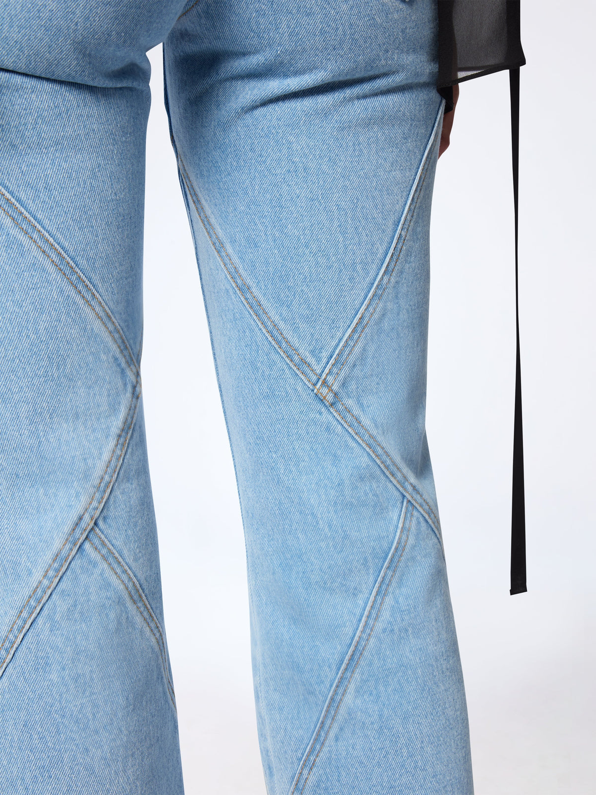 PANTALON ÉVASÉ EN JEAN - Bleu Denim
