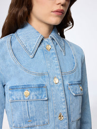 JUPE MIDI EN JEAN