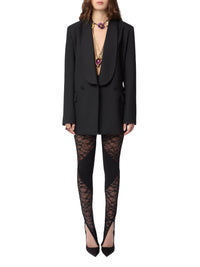 Denim flared trousers - Black
