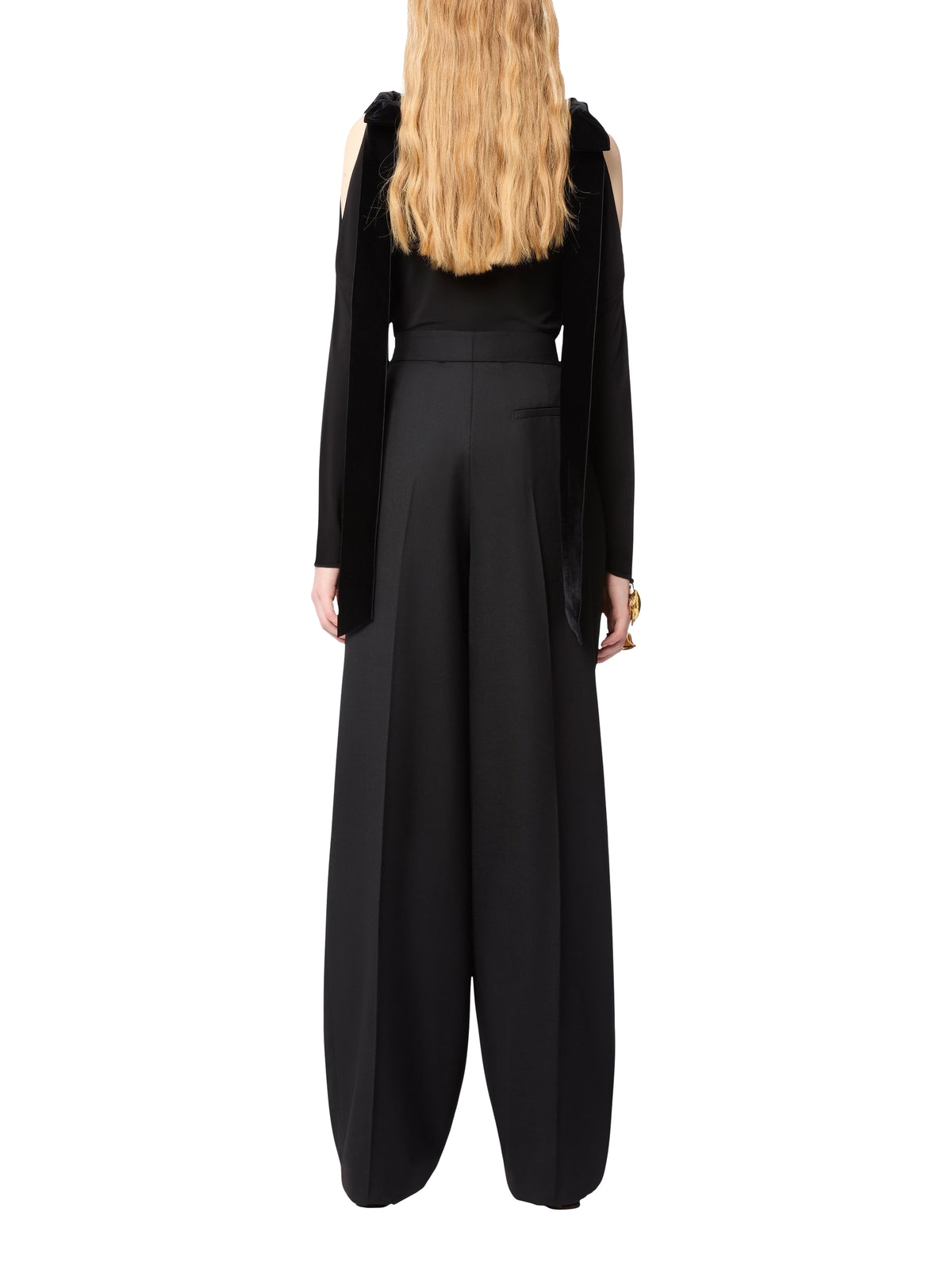 Knotted long-sleeved T-shirt - Black