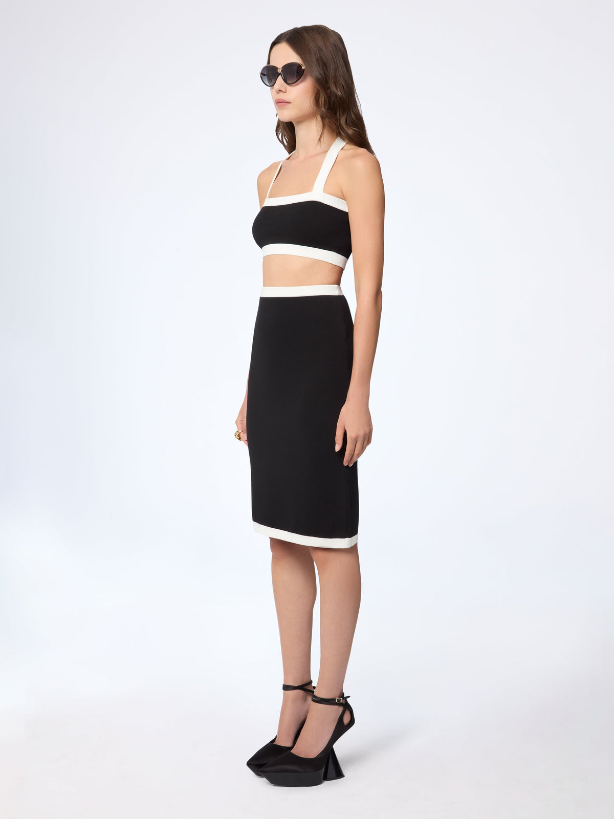 HAUT BRALETTE EN MAILLE - Noir