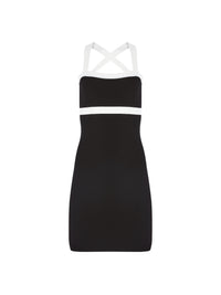 MINI-ROBE EN MAILLE - Noir