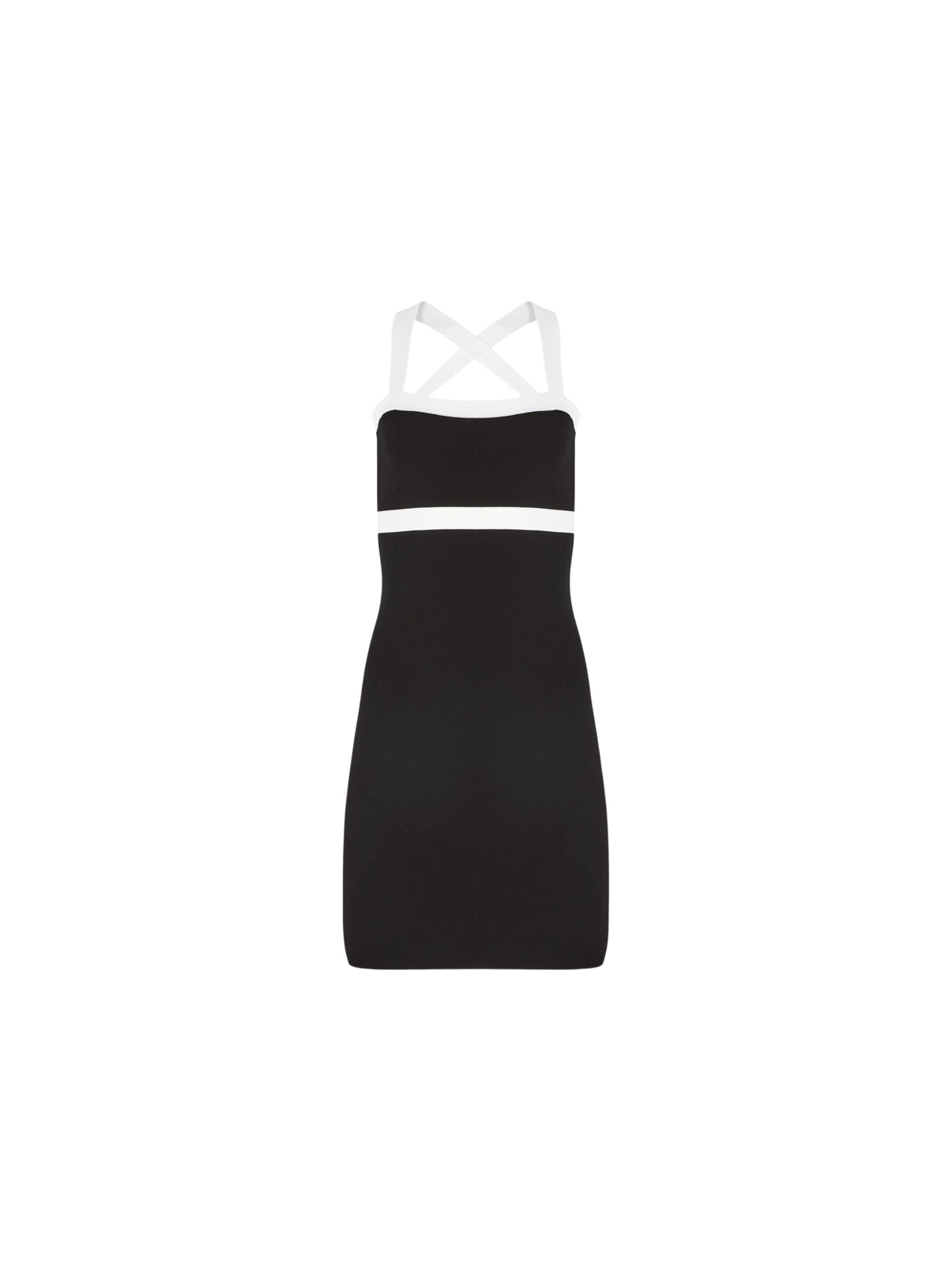 Robe coute à détail contrastant - Noir