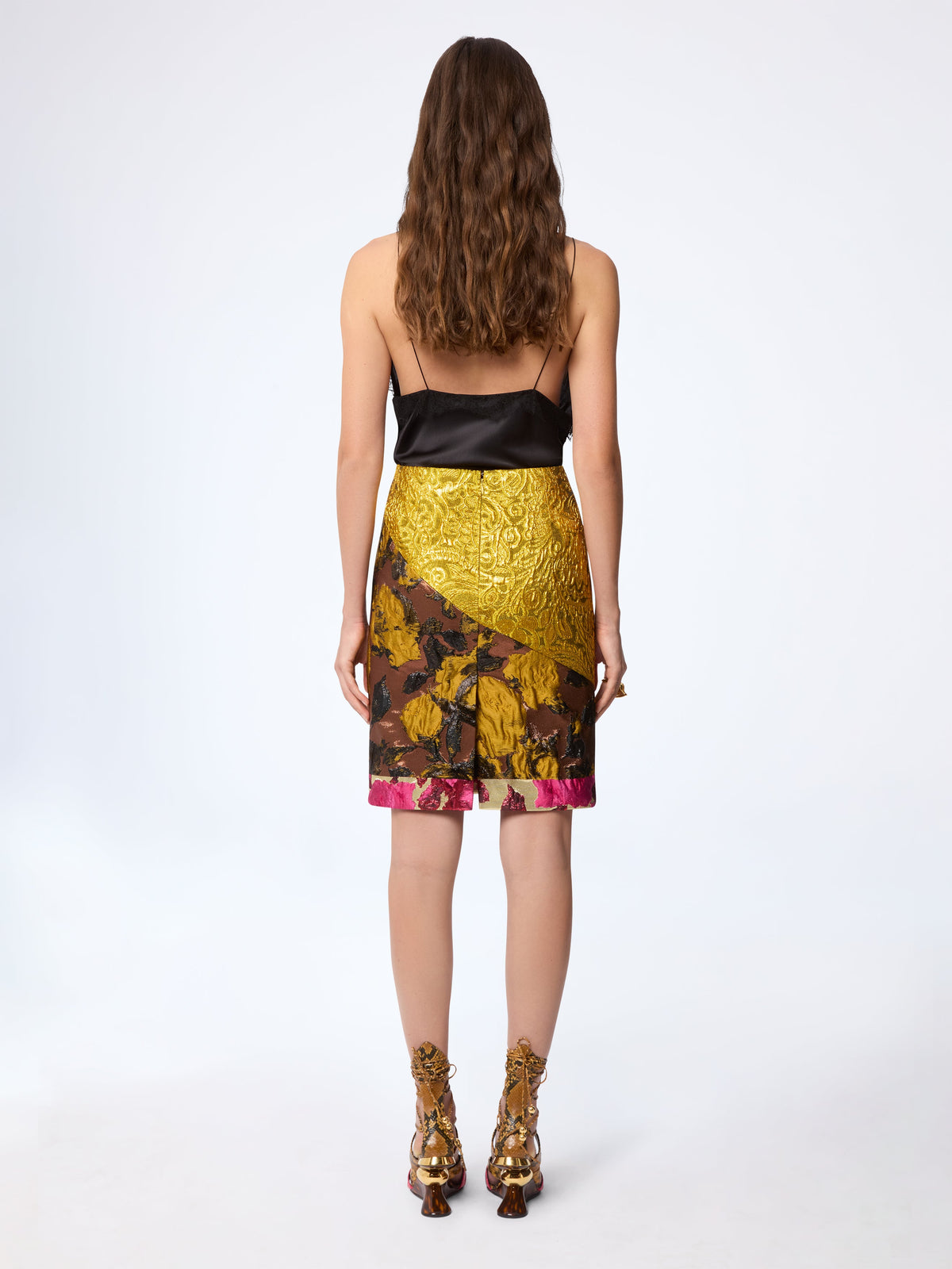 JUPE MIDI EN LAINE