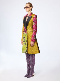 REDINGOTE EN JACQUARD PATCHWORK - Jacquard