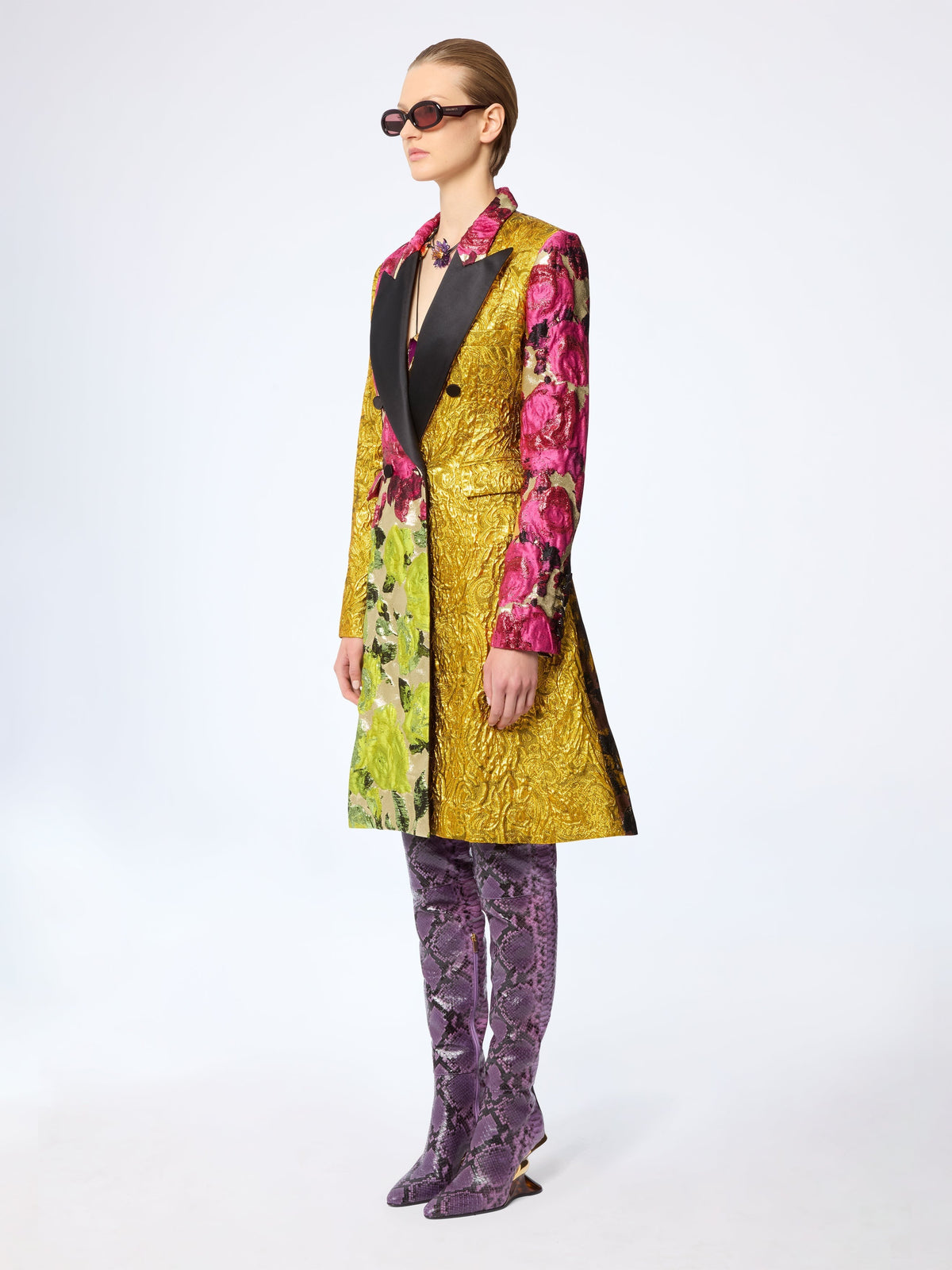REDINGOTE EN JACQUARD PATCHWORK - Jacquard