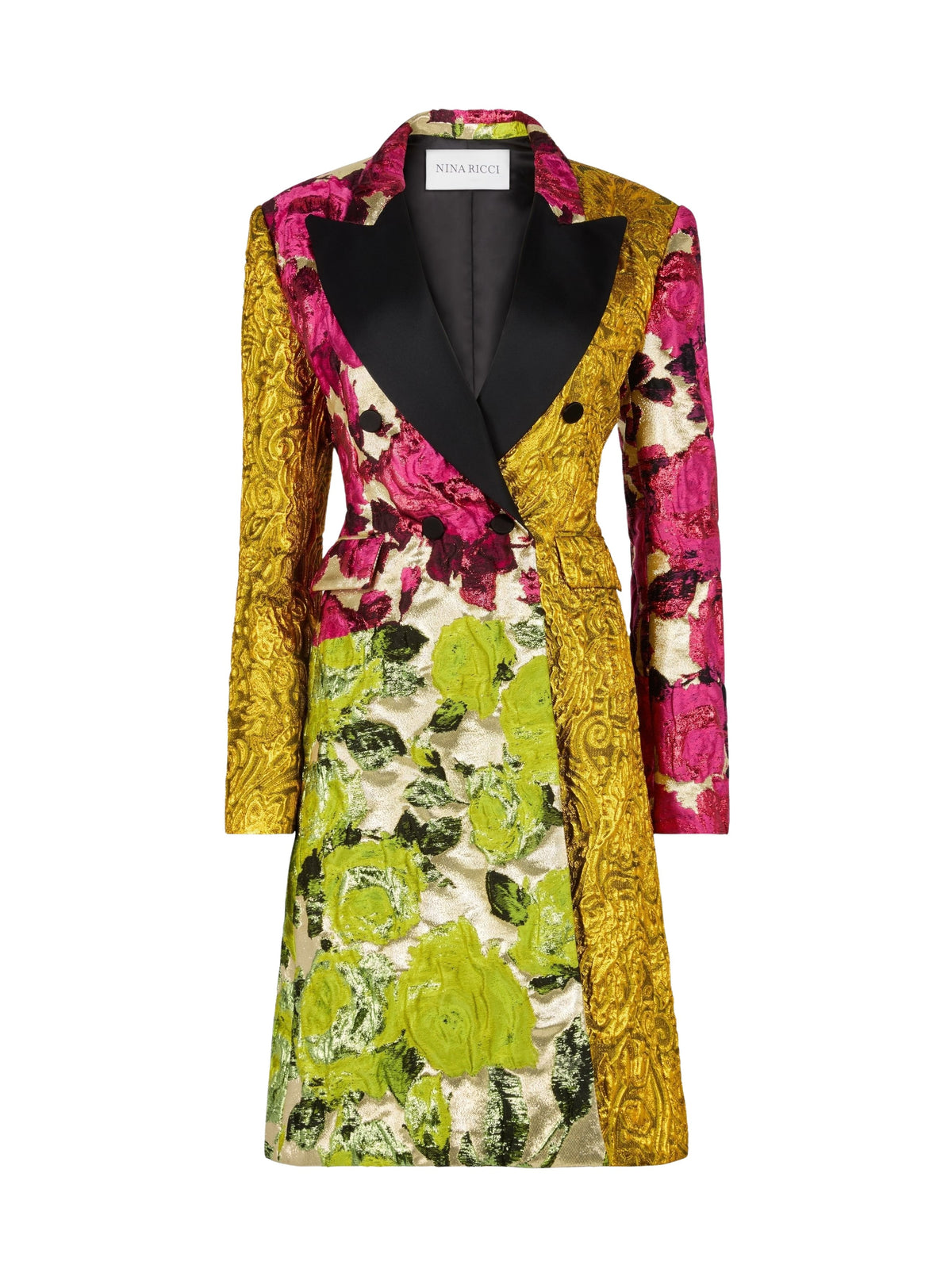 REDINGOTE EN JACQUARD PATCHWORK - Jacquard